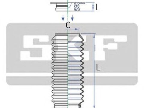 Set burduf directie PEUGEOT 106 II 1 SKF VKJP2161