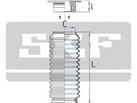 Set burduf directie PEUGEOT 106 II 1 SKF VKJP2162