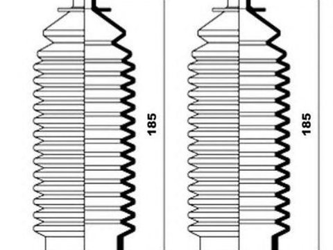 Set burduf directie VOLVO 460 L 464 MOOG K150076