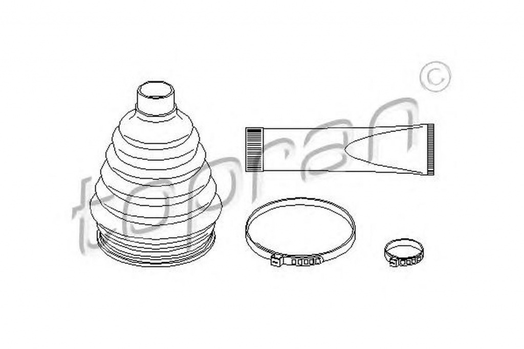 Set burduf planetara CITROEN JUMPER platou sasiu 230 TOPRAN 721309