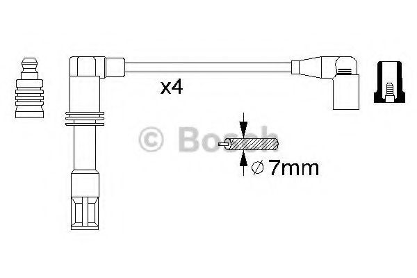 Set cablaj aprindere 0 986 356 308 BOSCH pentru Se