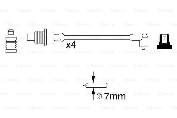 Set cablaj aprindere (0 986 356 767 )BOSCH