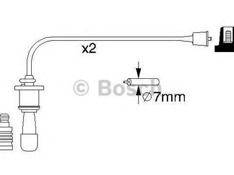 Set cablaj aprindere 0 986 356 991 BOSCH pentru Hyundai Sonata Hyundai H Hyundai H-1 Hyundai Satallite Hyundai Trajet Hyundai Highway Hyundai Santa Kia Magentis Kia Optima Kia Sorento