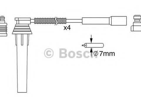 Set cablaj aprindere 0 986 357 052 BOSCH