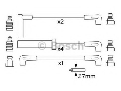 Set cablaj aprindere 0 986 357 229 BOSCH