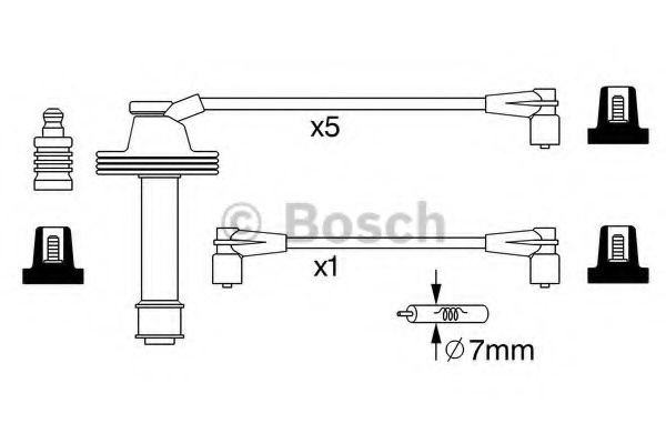 Set cablaj aprindere 0 986 357 232 BOSCH pentru Vo