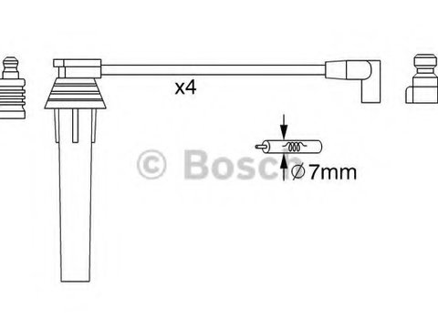 Set cablaj aprindere 0 986 357 270 BOSCH