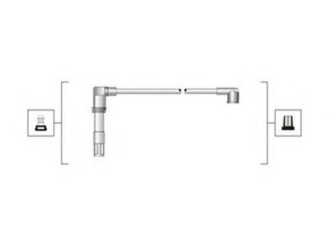 Set cablaj aprindere 4 circuite VW Polo IV Limuzina (9A4, 9A2, 9N2, 9A6) (An fabricatie 02.2003 - 10.2003, 79 CP, Benzina) - Cod intern: W20155903 - LIVRARE DIN STOC in 24 ore!!!