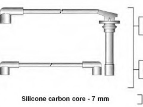 Set cablaj aprindere 941295030852 MAGNETI MARELLI pentru Nissan Primera Nissan Serena Nissan 200 Nissan Silvia