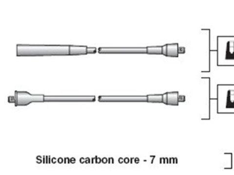 Set cablaj aprindere (941318111252 MAGNETI MARELLI) VW