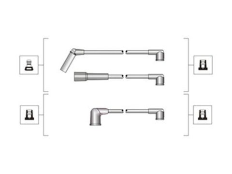 Set cablaj aprindere (941319170001 MAGNETI MARELLI) DAEWOO