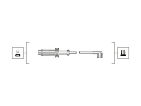 Set cablaj aprindere (941319170034 MAGNETI MARELLI) Citroen,MEGA,PEUGEOT