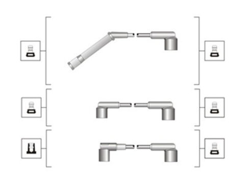 Set cablaj aprindere (941319170053 MAGNETI MARELLI) MERCEDES-BENZ