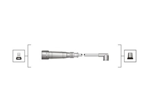 Set cablaj aprindere (941319170055 MAGNETI MARELLI) AUDI