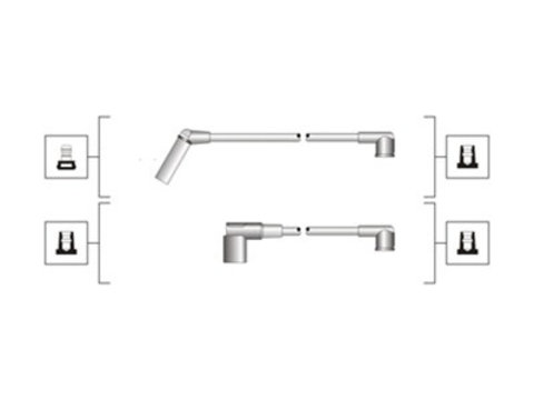 Set cablaj aprindere (941319170117 MAGNETI MARELLI) HYUNDAI,MITSUBISHI