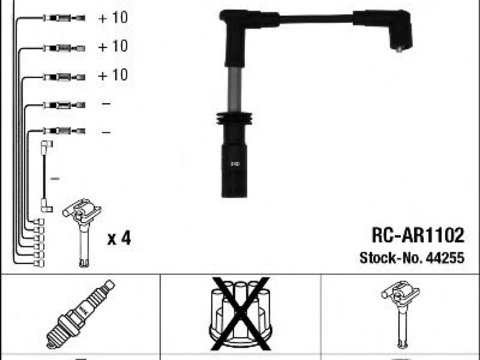 Set cablaj aprindere ALFA ROMEO 147 (937) (2000 - 2010) NGK 44255 piesa NOUA