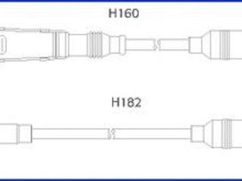 Set cablaj aprindere AUDI 90 (8C, B4), AUDI 80 Avant (8C, B4), AUDI 4000 (81, 85, B2) - HCO 134716
