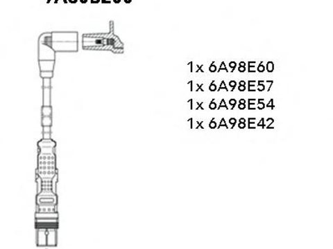 Set cablaj aprindere AUDI A3 (8P1), VW CADDY III caroserie (2KA, 2KH, 2CA, 2CH), VW CADDY III combi (2KB, 2KJ, 2CB, 2CJ) - BREMI 9A30B200