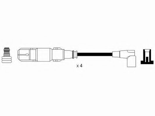 Set cablaj aprindere BMW Seria 3 (E46) (1998 - 2005) NGK 0579