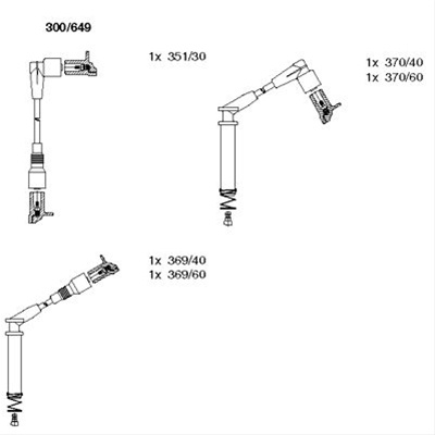 Set Cablaj Aprindere Bremi Opel 300/649