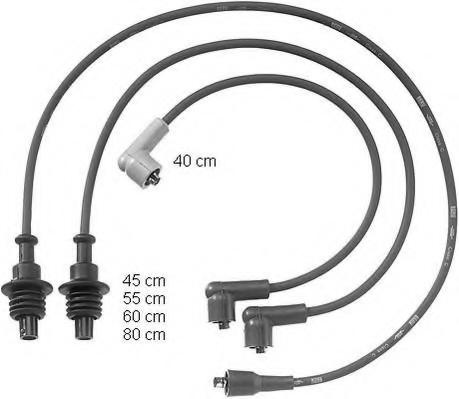 Set cablaj aprindere Citroen BX (XB-_) - BERU ZEF745