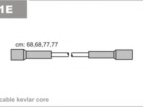 Set cablaj aprindere D11E P JANMOR