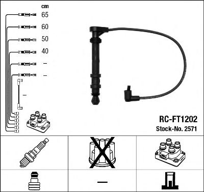 Set cablaj aprindere FIAT BRAVO/A/MAREA 1,6 16V - 