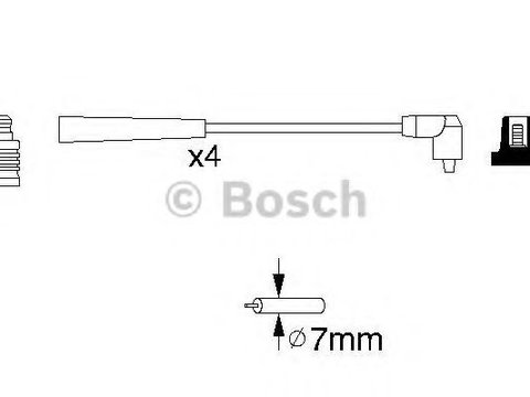 Set cablaj aprindere FIAT PANDA (141A_) (1980 - 2004) Bosch 0 986 356 818