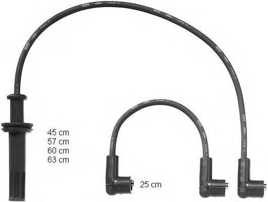 Set cablaj aprindere FIAT TIPO (160), FIAT COUPE (FA/175) - BERU ZEF1028