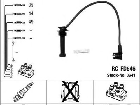 Set cablaj aprindere FORD FIESTA/ESC/MON 1,6-2,0 - Cod intern: W20101303 - LIVRARE DIN STOC in 24 ore!!!