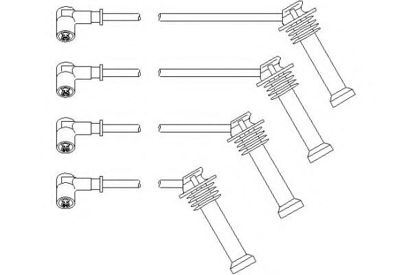 Set cablaj aprindere FORD MONDEO Mk III limuzina (B4Y), FORD MONDEO Mk III (B5Y), FORD MONDEO Mk III combi (BWY) - TOPRAN 302 041