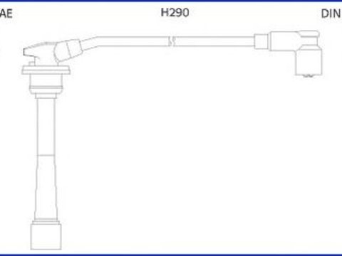 Set cablaj aprindere HYUNDAI LANTRA Mk II combi (J-2), HYUNDAI TIBURON (RD), HYUNDAI AVANTE II (J-2) - HCO 134528