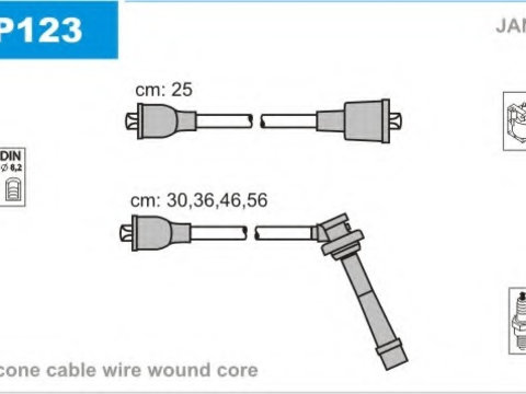 Set cablaj aprindere JP123 JANMOR