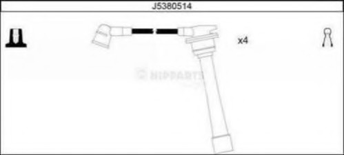 Set cablaj aprindere ~ Kia Cee'd 2006 2007 2008 2009 2010 2011 2012 ~ J5380514 ~ NIPPARTS