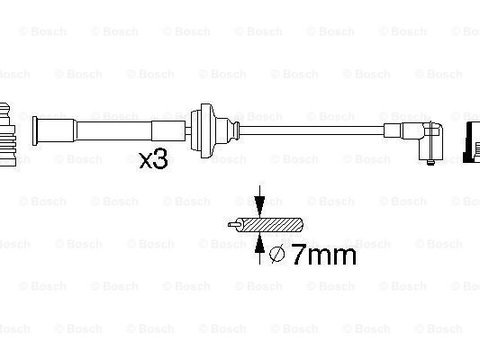 Set cablaj aprindere la cilindrul 3 (0356912880 BOSCH) ALFA ROMEO