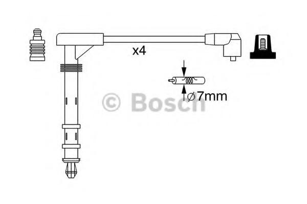 Set cablaj aprindere LANCIA DEDRA (835), LANCIA DELTA Mk II (836), FIAT BRAVA (182) - BOSCH 0 986 357 261