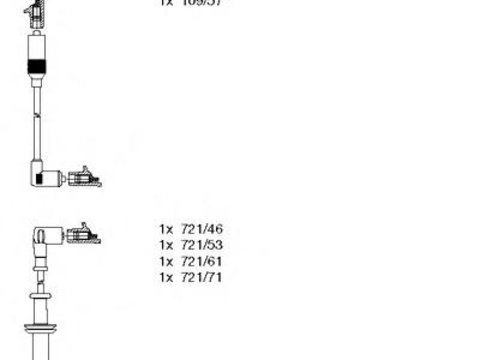 Set cablaj aprindere LANCIA DELTA (831AB0) - BREMI 600/489