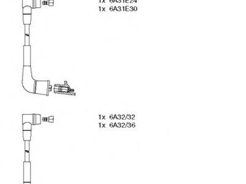 Set cablaj aprindere MAZDA RX 7 Mk III (FD) - BREMI 600/400