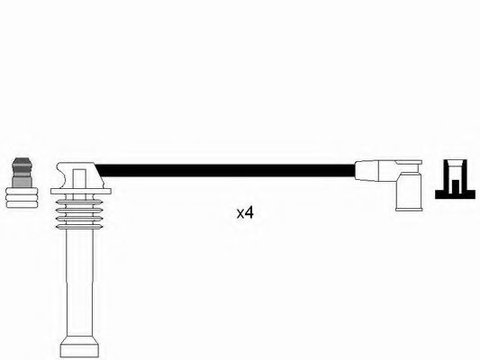 Set cablaj aprindere MAZDA TRIBUTE (EP) (2000 - 2008) NGK 6984 piesa NOUA