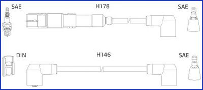 Set cablaj aprindere MERCEDES-BENZ 190 (W201) (198