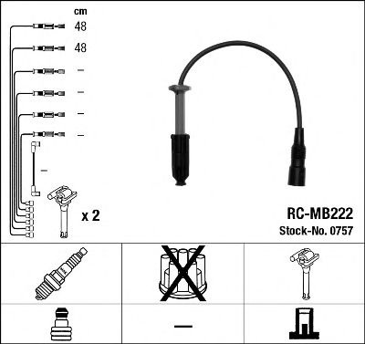 Set cablaj aprindere MERCEDES-BENZ limuzina (W124)