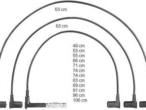 Set cablaj aprindere MERCEDES-BENZ SL (R129), MERCEDES-BENZ CL-CLASS cupe (C140), MERCEDES-BENZ S-CLASS limuzina (W140) - BERU ZEF634