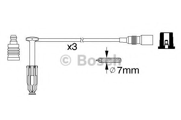 Set cablaj aprindere MERCEDES E-CLASS (W210) (1995 - 2003) BOSCH 0 986 356 329 piesa NOUA