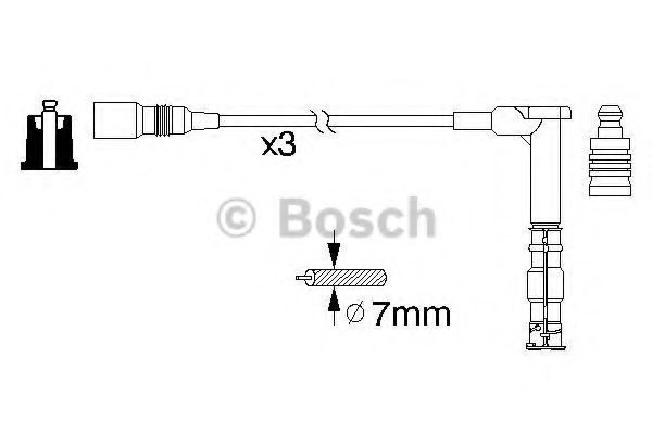 Set cablaj aprindere MERCEDES G-CLASS (W463) (1989 - 2016) BOSCH 0 986 356 316 piesa NOUA