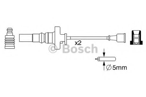 Set cablaj aprindere MITSUBISHI SPACE STAR (DG_A) (1998 - 2004) Bosch 0 986 357 273