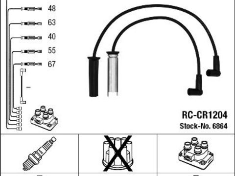 Set cablaj aprindere NGK 6864