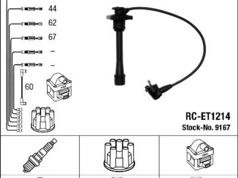 Set cablaj aprindere NGK 9167