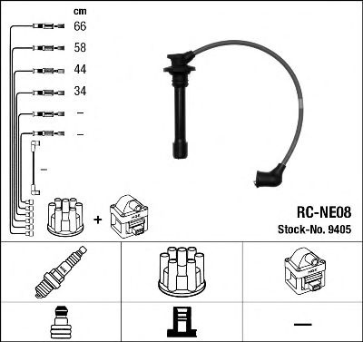 Set cablaj aprindere NISSAN 1,4/1,6 ALMERA/PRIMERA