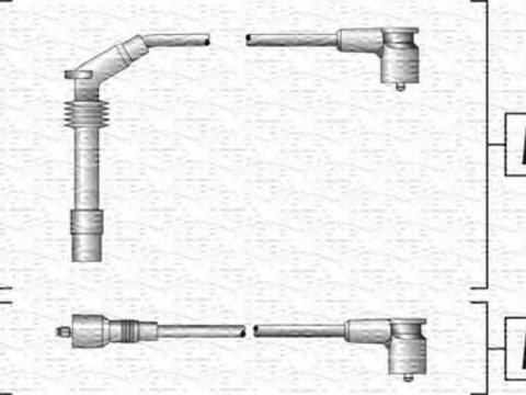 Set cablaj aprindere OPEL COMBO (71_) (1994 - 2001) MAGNETI MARELLI 941318111140