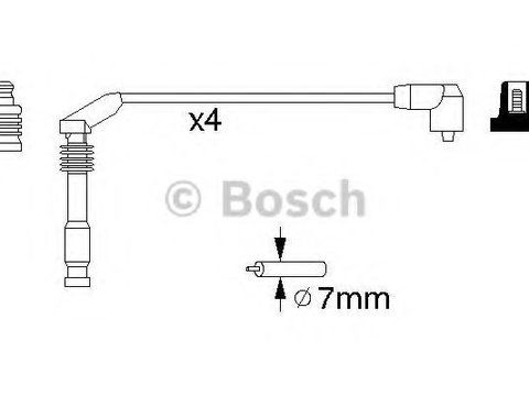 Set cablaj aprindere OPEL COMBO Tour (2001 - 2016) BOSCH 0 986 357 126